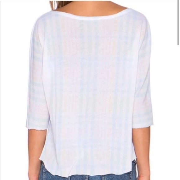 Wildfox Pastel Summer Plaid Sweater in Multi medium - Picture 2 of 6